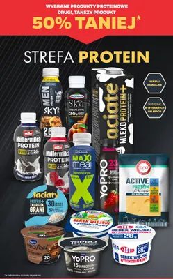 Mleko Łaciate Protein+ promocja w Netto