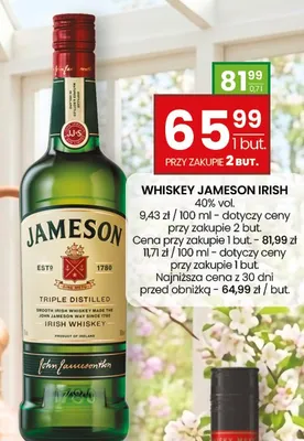 Whiskey Jameson Irish promocja w Twój Market