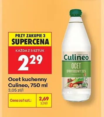 Ocet kuchenny Culineo promocja w Biedronka