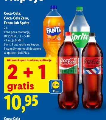 Napój gazowany Coca-Cola promocja w Lidl