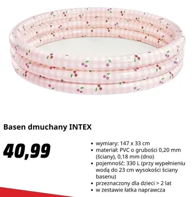 Basen dmuchany Intex promocja w Media Markt