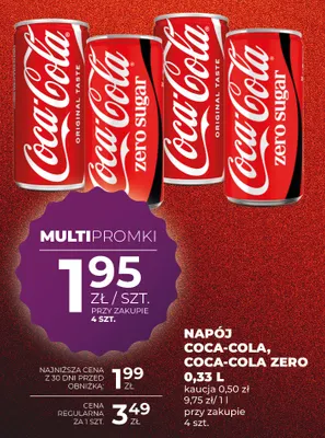 Napój gazowany Coca-Cola promocja w Duży Ben