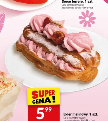 Ekler malinowy promocja w Twój Market