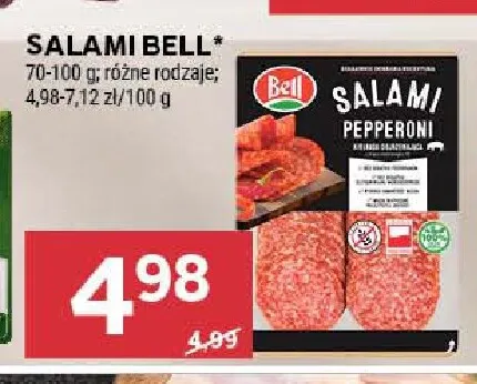 Salami Bell promocja w Stokrotka