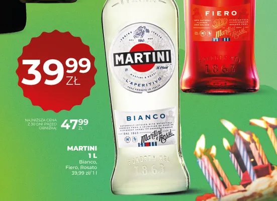Wino czerwone Martini Fiero promocja w Duży Ben