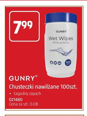 Chusteczki nawilżane Gunry promocja w Jula
