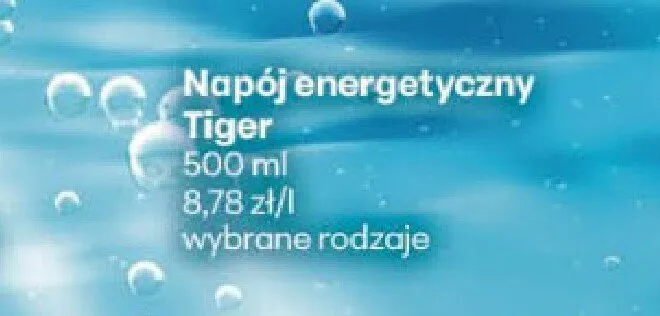 Napój energetyczny Tiger promocja w Delikatesy Centrum