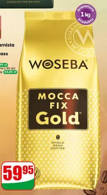 Kawa ziarnista Woseba Mocca Fix Gold promocja w Dino