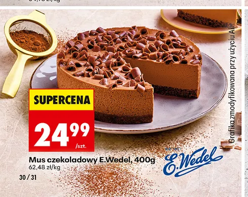 Mus czekoladowy E.Wedel promocja w Biedronka