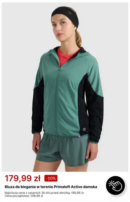 Bluza do biegania w terenie 4F Primaloft Active damska promocja w 4F