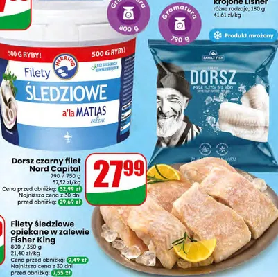 Filety śledziowe solone a'la matias Herring promocja w Dino