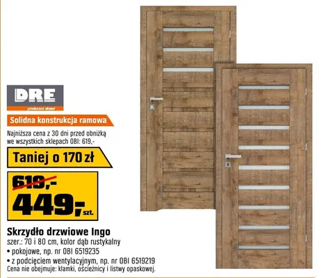 Skrzydło drzwiowe Ingo promocja w OBI