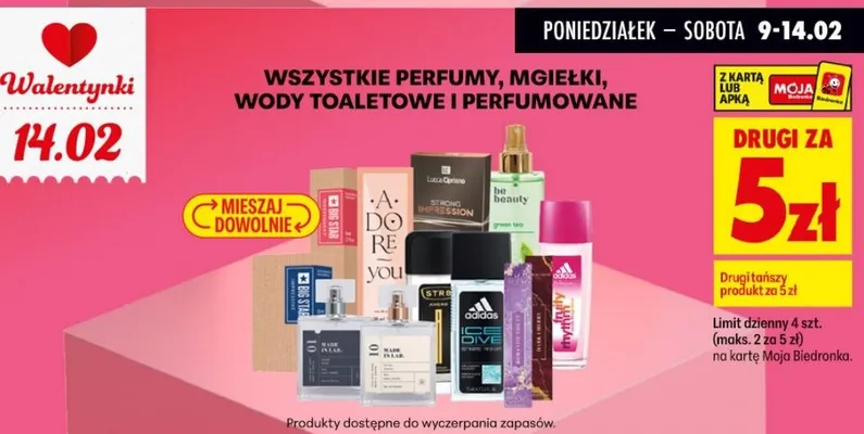 Perfumy, mgiełki, wody toaletowe i perfumowane promocja w Biedronka