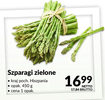 Szparagi zielone promocja w Makro