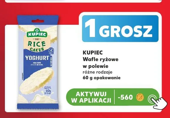 Wafle ryżowe w polewie jogurtowej Kupiec promocja w Kaufland