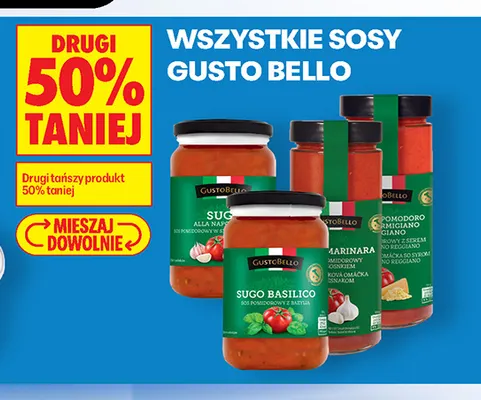 Sos Sugo Basilico Gusto Bello promocja w Biedronka