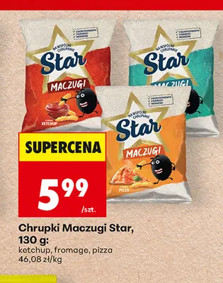 Chrupki Maczugi Star ketchup promocja w Biedronka