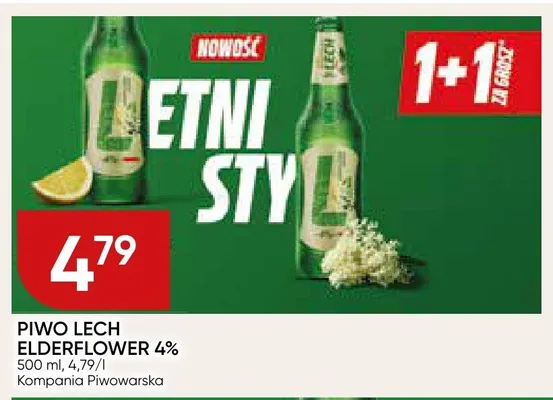 Piwo Lech Elderflower 4% promocja w Chata Polska
