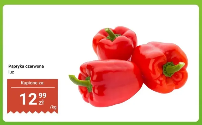 Papryka czerwona promocja w Dino