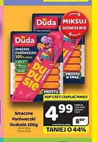 Parówki Smaczne Paróweczki Dudusie Duda promocja w Delfin