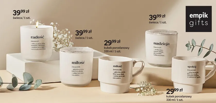 Kubek porcelanowy 330 ml spokój promocja w Empik