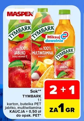 Sok Tymbark multiwitamina promocja w Carrefour Market