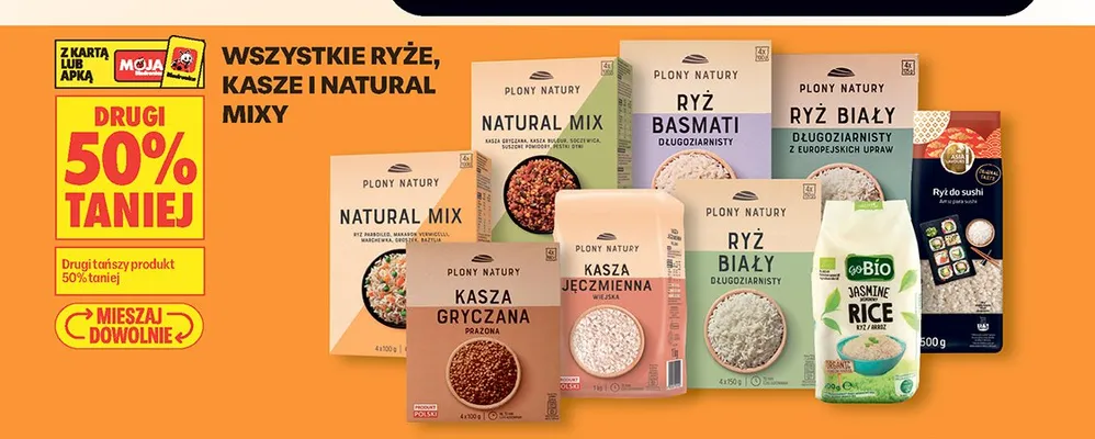 Kasza gryczana prażona Plony Natury promocja w Biedronka