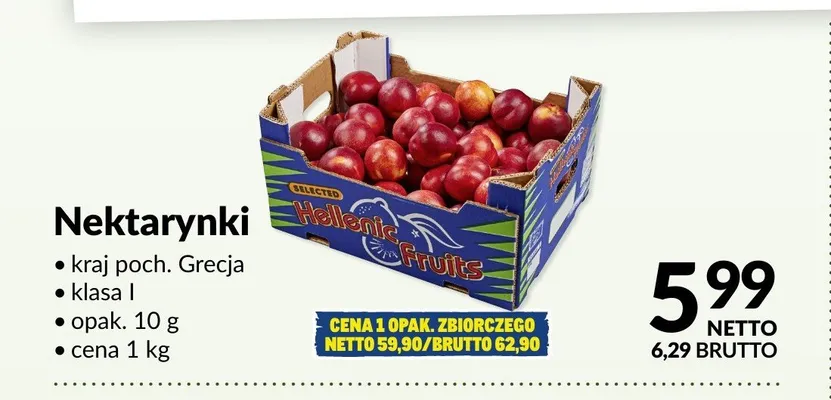 Nektarynki promocja w Makro