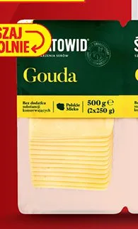 Ser Gouda w plastrach Światowid promocja w Biedronka