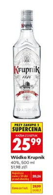 Wódka Krupnik promocja w Biedronka