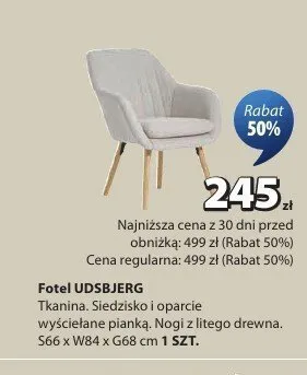 Fotel UDSBJERG promocja w Jysk