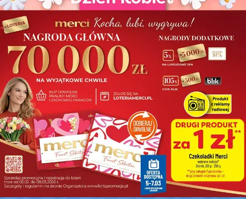 Czekoladki Merci wybrane rodzaje promocja w POLOmarket