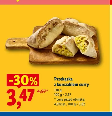 Przekąska z kurczakiem curry promocja w Lidl