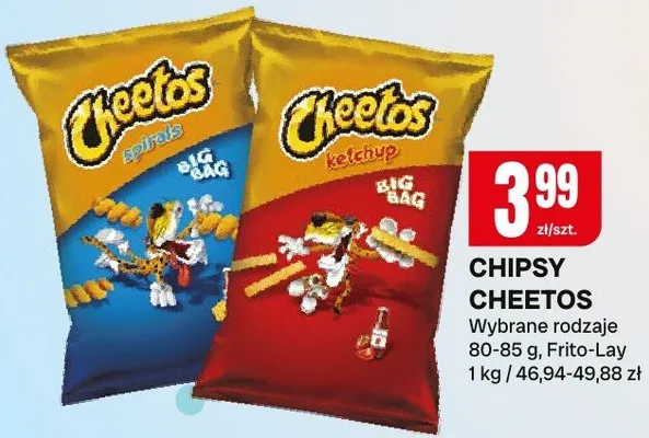 Chipsy Wybrane rodzaje promocja w Chorten