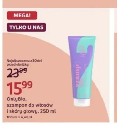 Szampon do włosów i skóry głowy OnlyBio promocja w Rossmann