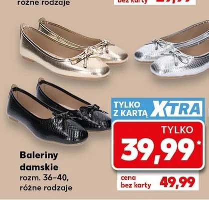 Baleriny damskie promocja w Kaufland