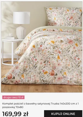Komplet pościeli z bawełny satynowej Truska home&you promocja w home&you