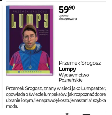 Książka Przemek Srogosz Lumpy Wydawnictwo Poznańskie promocja w Empik