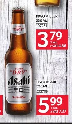 Piwo Asahi Super Dry promocja w Selgros