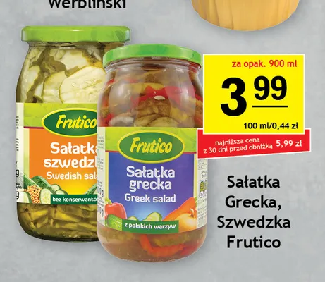 Sałatka szwedzka Frutico promocja w Gram Market