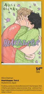 Książka Heartstopper Tom 6 Alice Oseman promocja w Empik