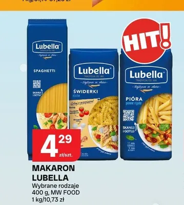 Makaron Lubella Spaghetti promocja w Chorten