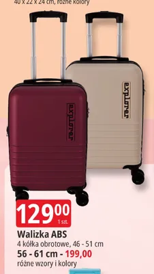 Walizka ABS 46-51 cm promocja w Leclerc