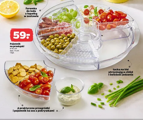Pojemnik na przekąski promocja w Netto
