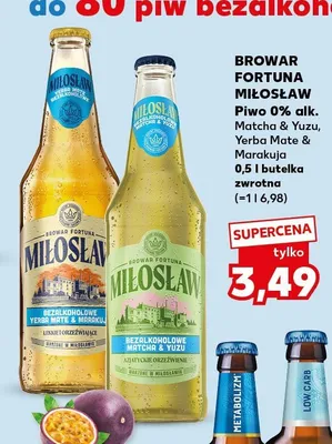 Piwo bezalkoholowe Miłosław Matcha & Yuzu promocja w Kaufland