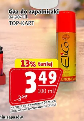 Gaz do zapalniczki Top-Kart promocja w Prim Market