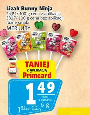 Lizak bunny ninja promocja w Prim Market