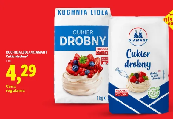 Cukier drobny Diamant promocja w Lidl