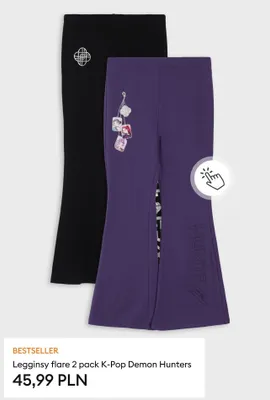 Legginsy flare 2-pak K-Pop Demon Hunters promocja w Sinsay