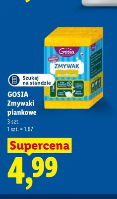 Zmywaki piankowe Gosia promocja w Lidl